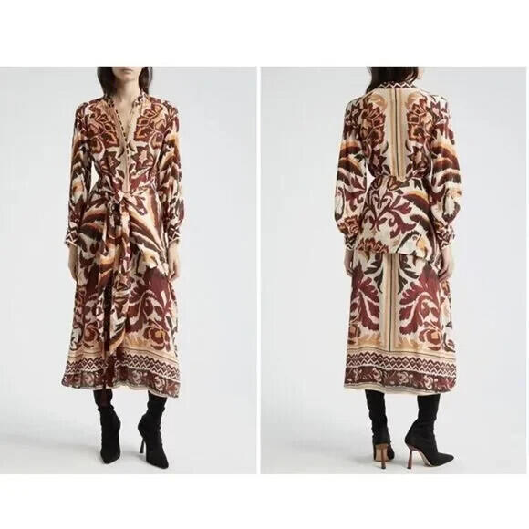 Farm Rio Dresses & Skirts - NEW, Farm Rio Cream Toucans Scarf Maxi Dress in S  #MD1234